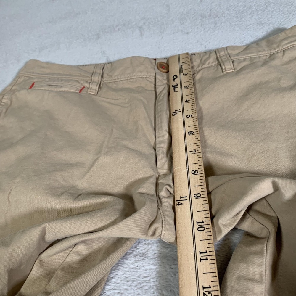 UNTUCKit Adler Shorts Mens 32 Khaki Chino 100%‎ Pima Cotton Flat Front 9" Inseam - Picture 5 of 12